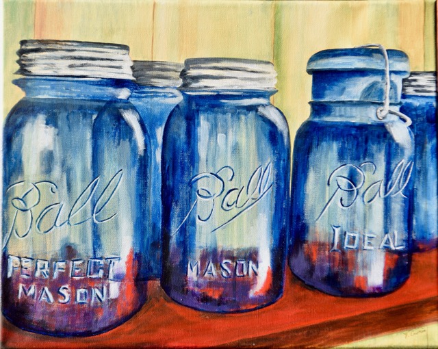 Mason Jars <br> 16X20
