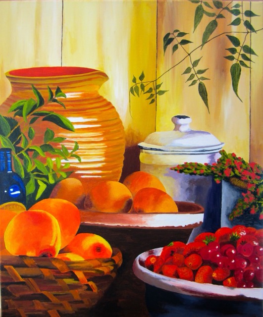 Bountiful Still LIfe <br>  20X24 <br> Sold
