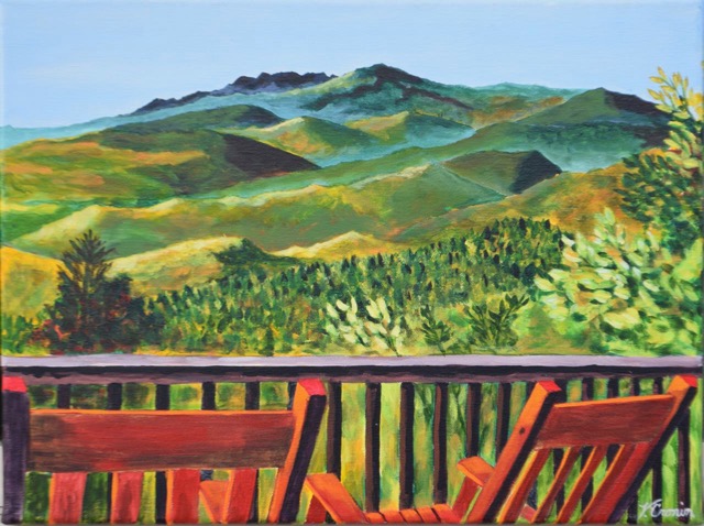 Mountain Cabin View <br> 12X16 <br> Sold