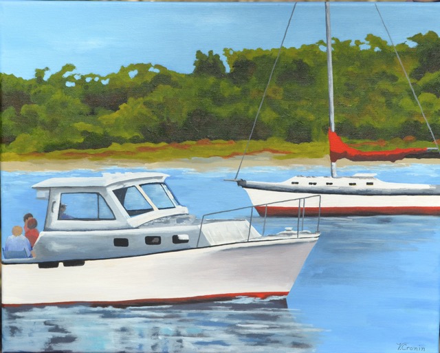 Beaufort Inlet from Spouter Inn - 16X20