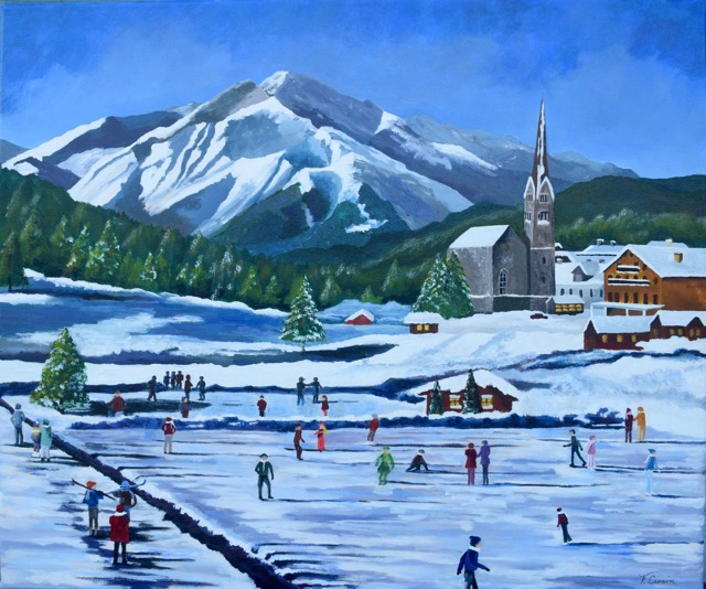 European Skaters <br> 20X24 <br> 2015 Christmas Card