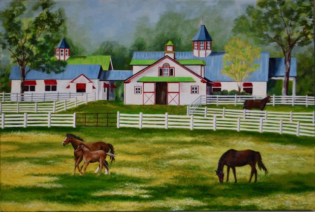 Kentucky Farm <br> 24x36 <br> Not for Sale
